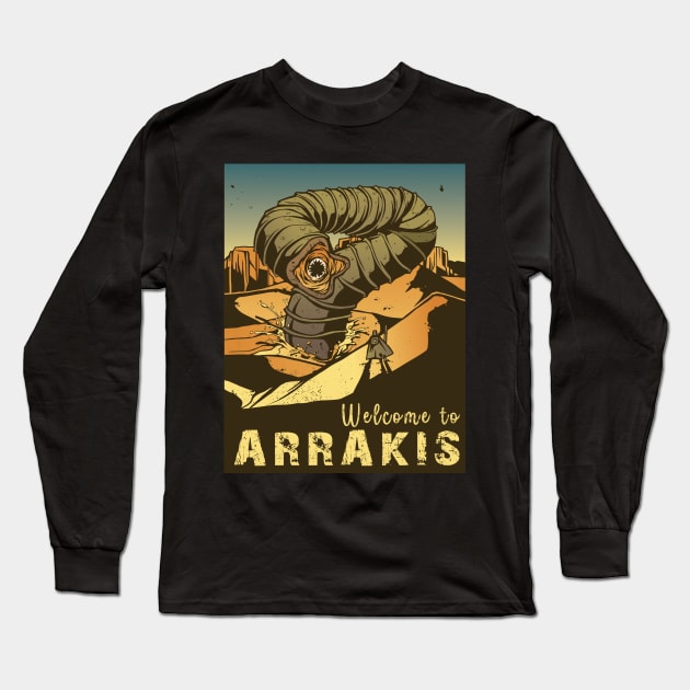 Dune Arrakis surf arrakis sci fi science fiction Long Sleeve T-Shirt by JayD World